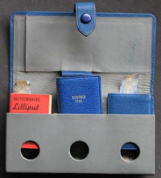 BV Aral Mappe mit 3 Langenscheidt Wörterbüchern 1955 (5153)